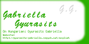 gabriella gyurasits business card